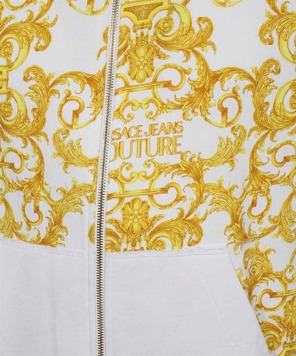 Versace Jeans Couture B7gwa7f0 S0156 Baroque Print Hoodie White