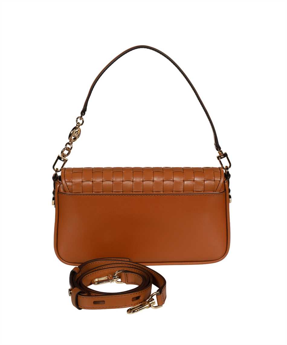 michael kors woven leather bag