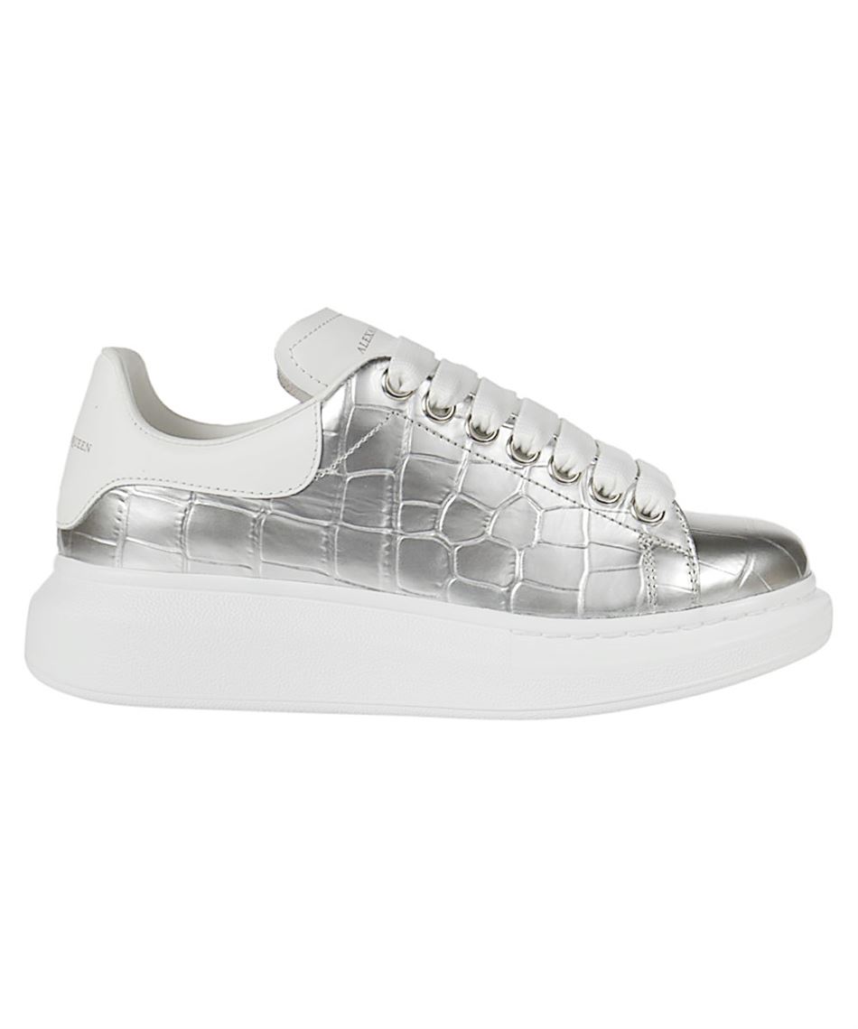 silver alexander mcqueen sneakers
