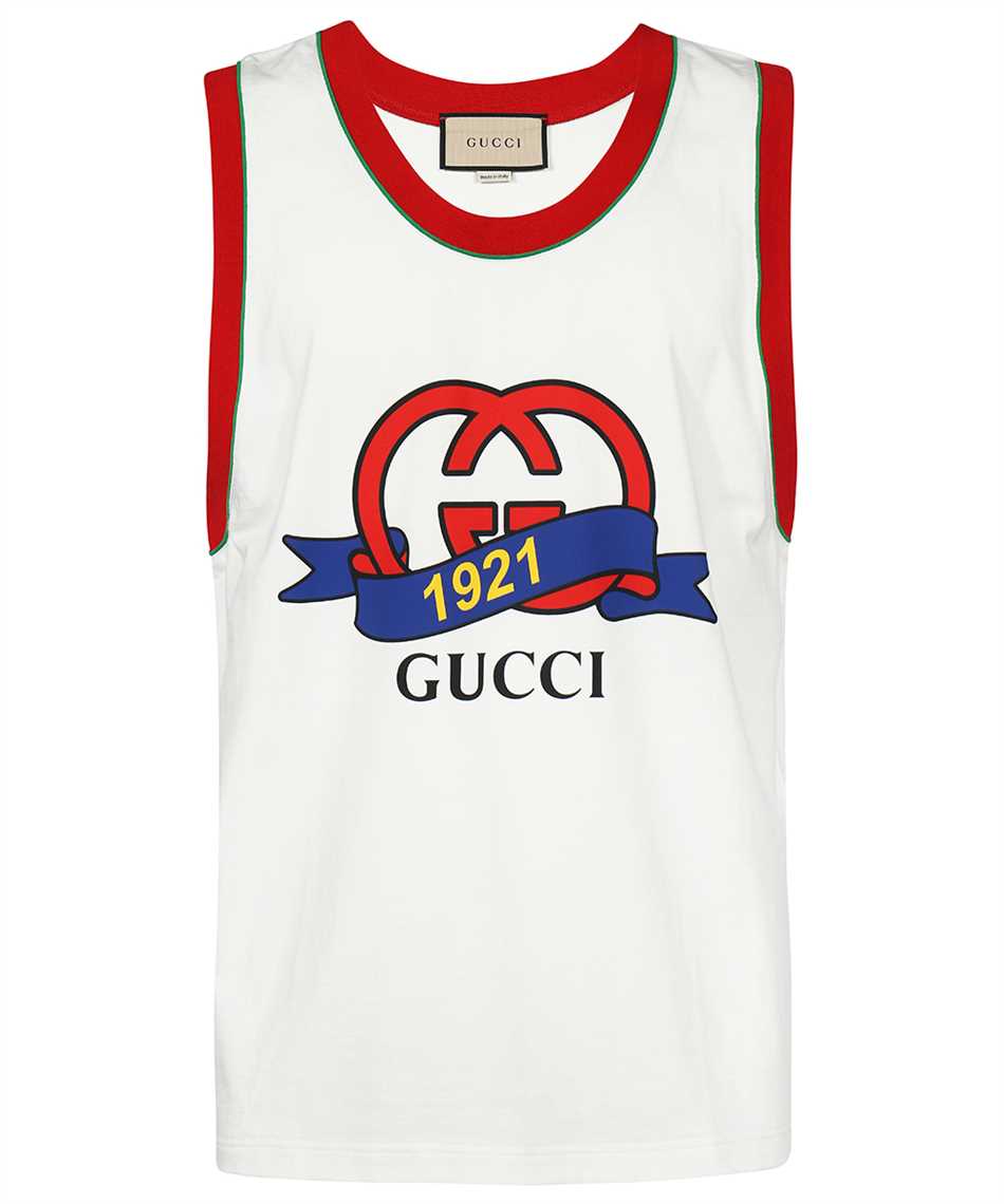 Gucci 743000 XJFFV INTERLOCKING G 1921 PRINT COTTON T-shirt 1