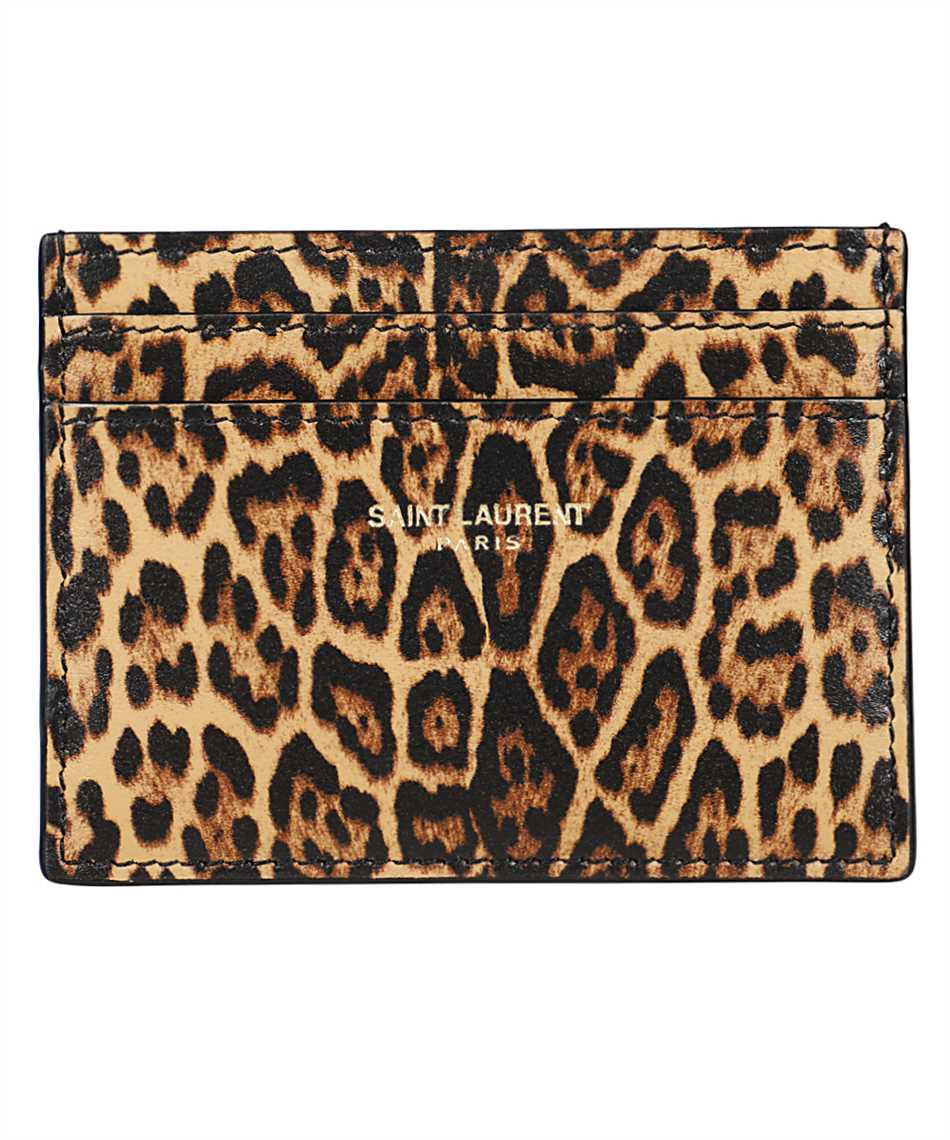 Saint laurent online leopard wallet