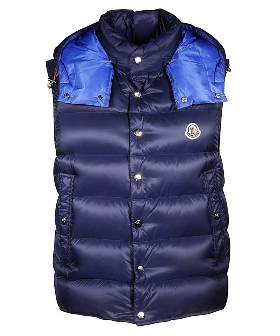 blue moncler gilet