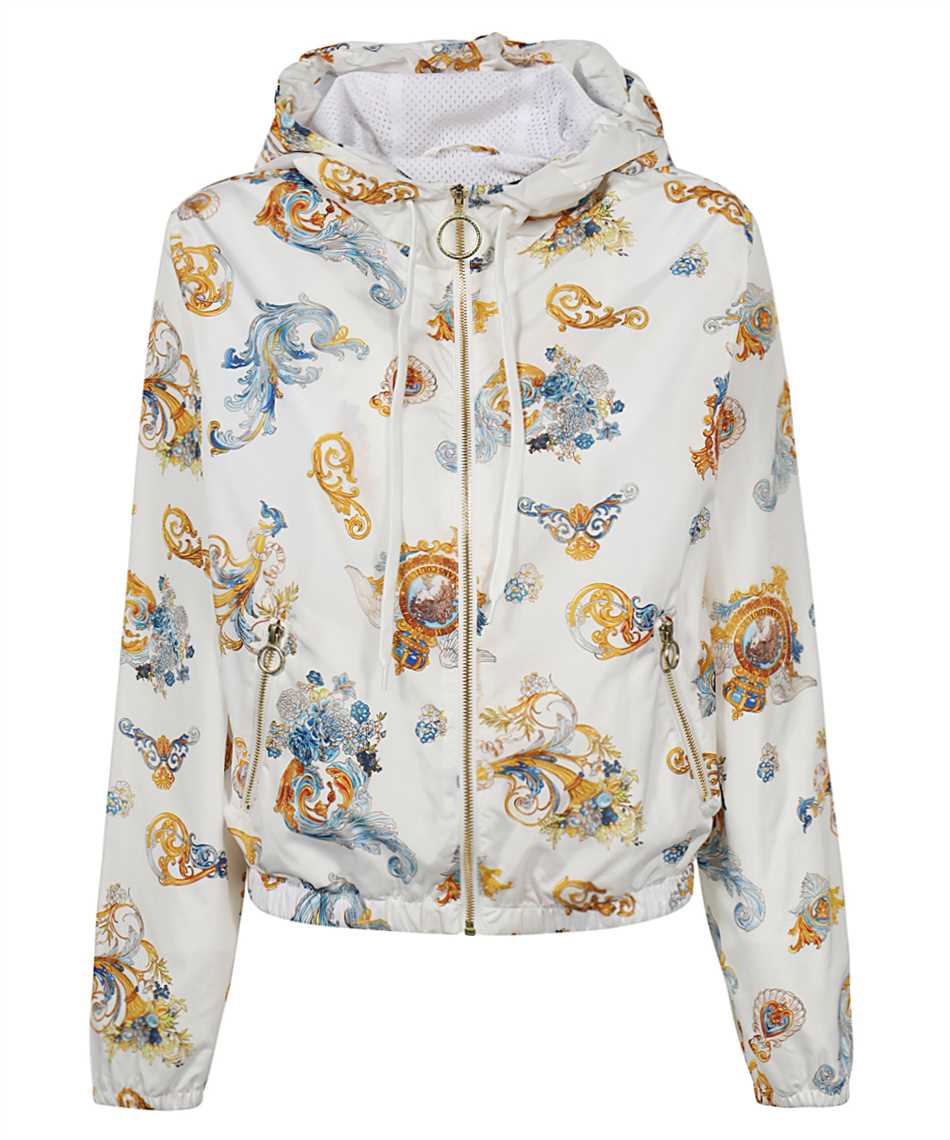 Versace Jeans Couture C9HWA975 25191 ROCOCO PRINT HOODED Jacket White