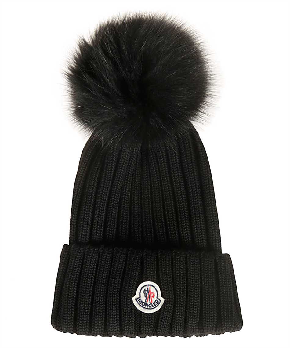 moncler beanie black