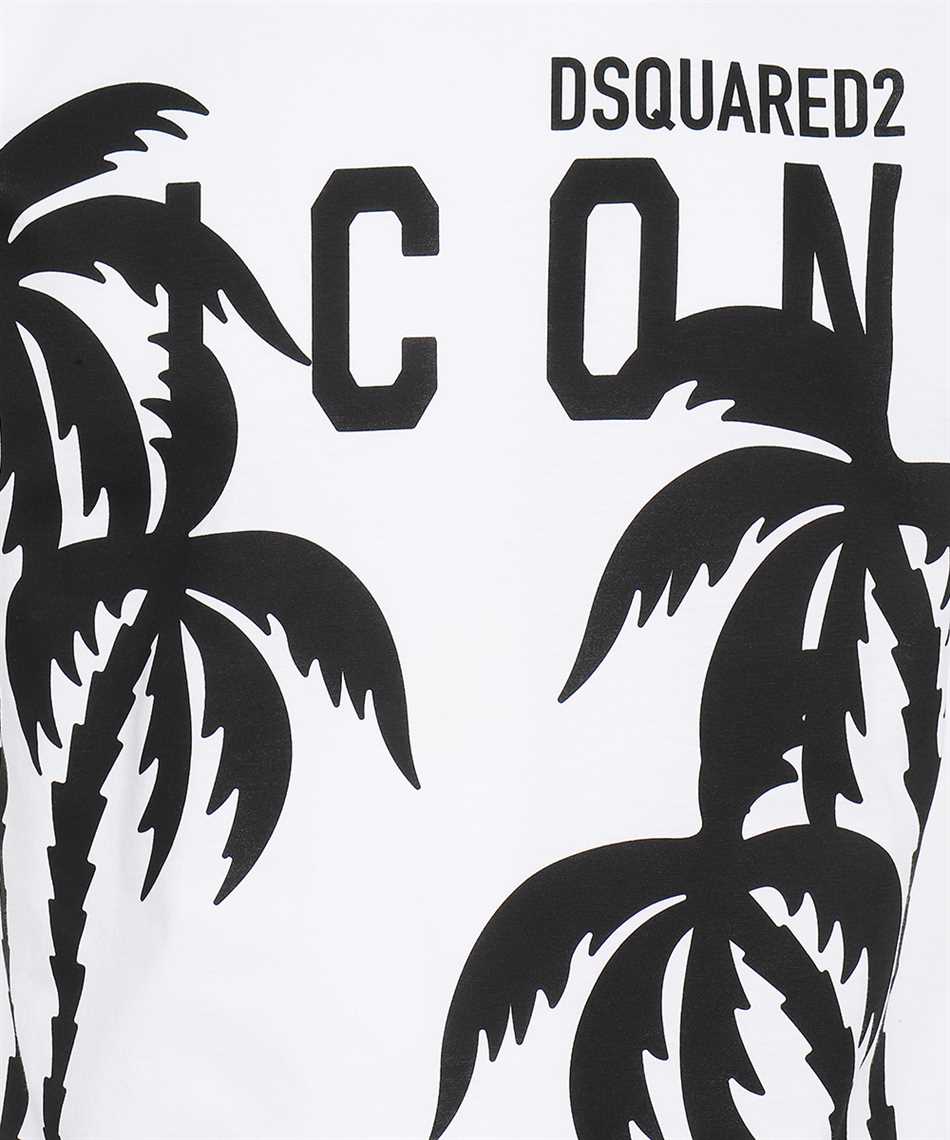 Dsquared2 S79GC0071 S23009 ICON PALMS COOL T-Shirt 3