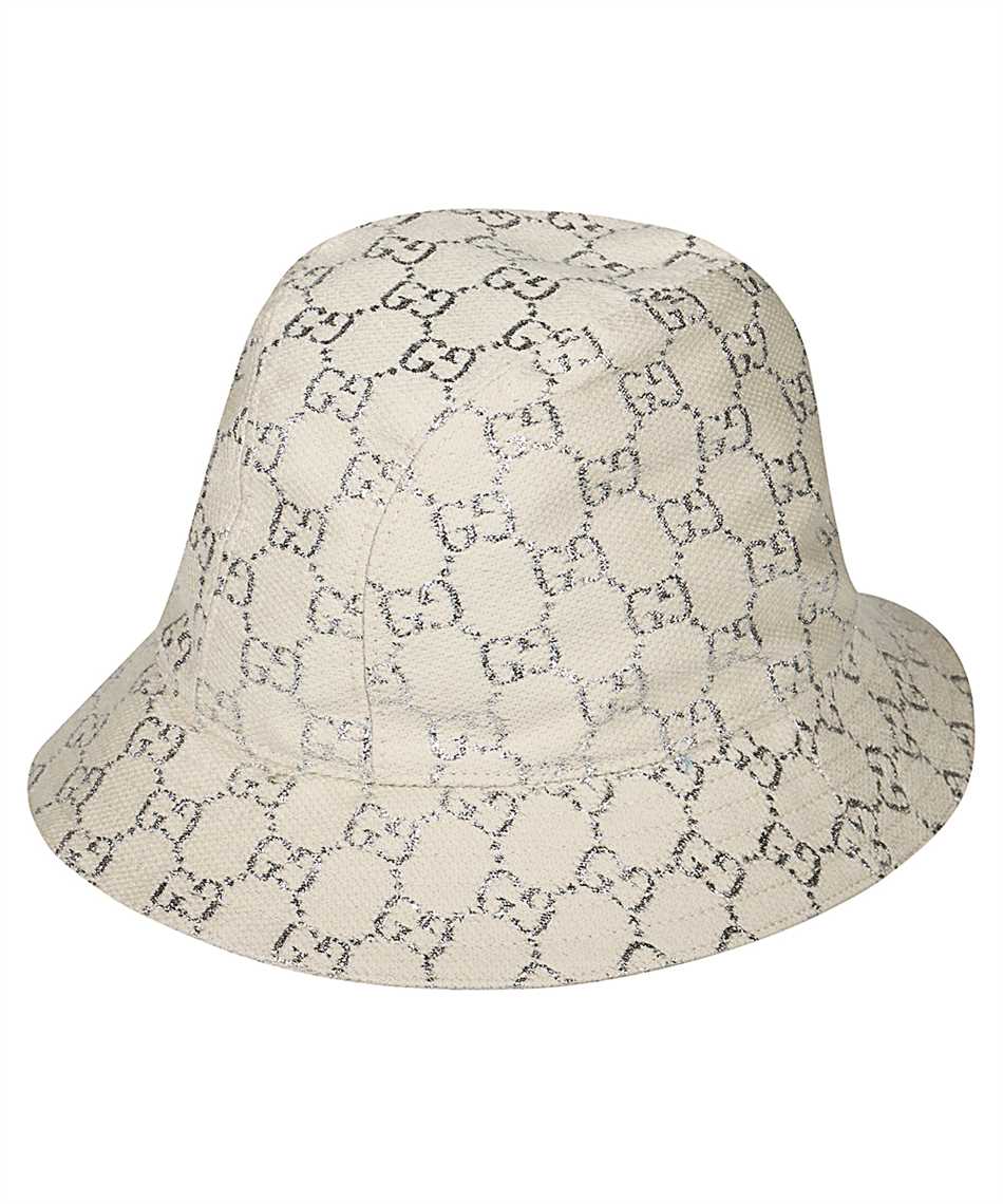 Gucci 631951 3HK74 GG LAME Hat White