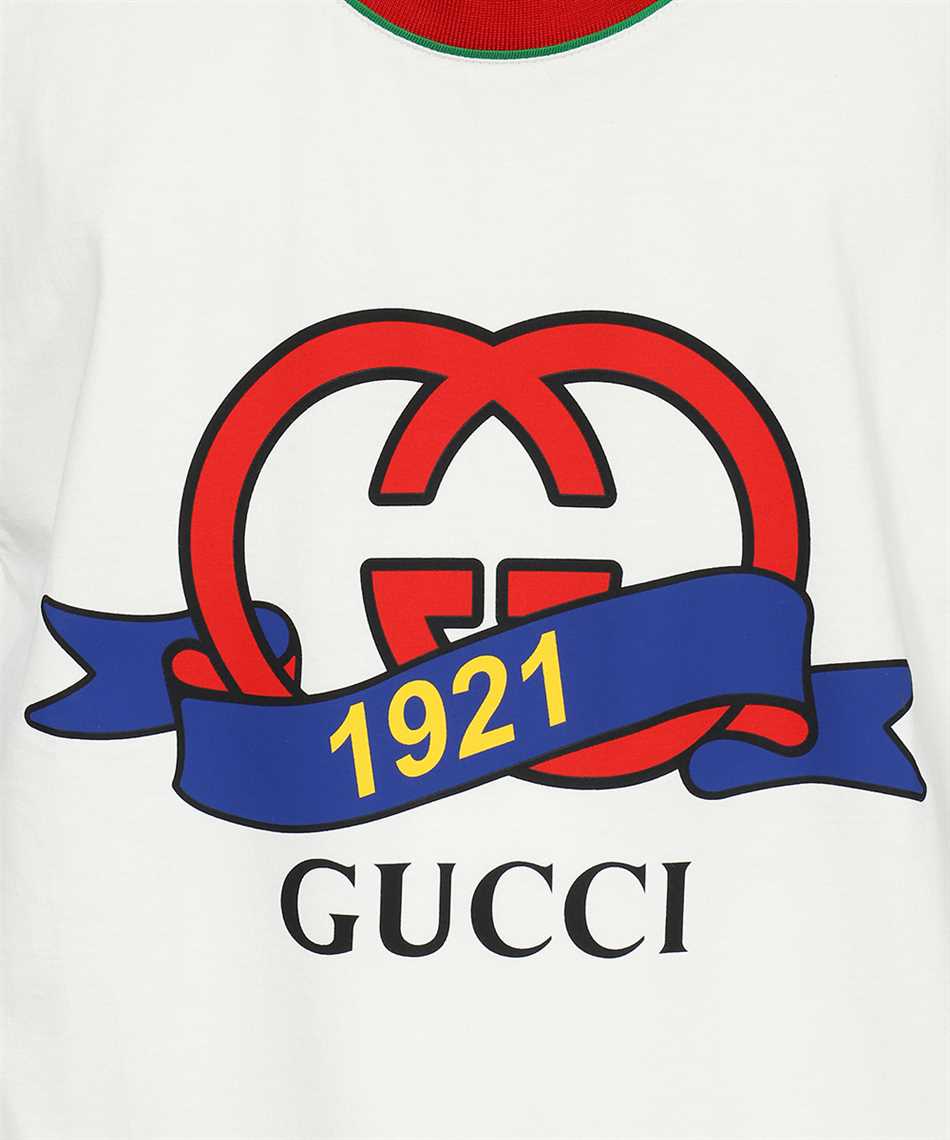 Gucci 743000 XJFFV INTERLOCKING G 1921 PRINT COTTON T-shirt 3
