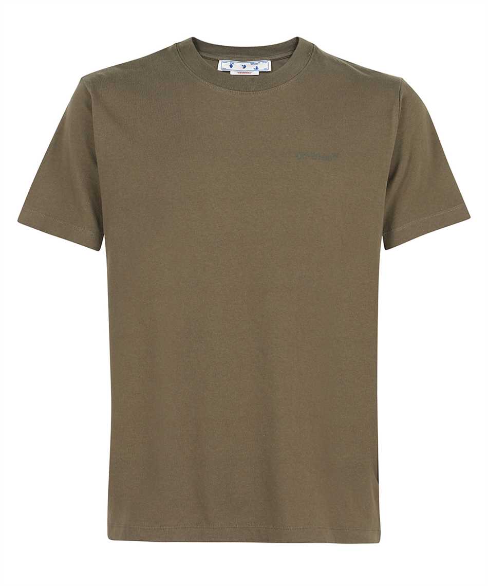 Off-White OMAA027S22JER004 DIAG TAB SLIM T-shirt Green Off-White OMAA027S22JER004 DIAG TAB SLIM T-shirt Green