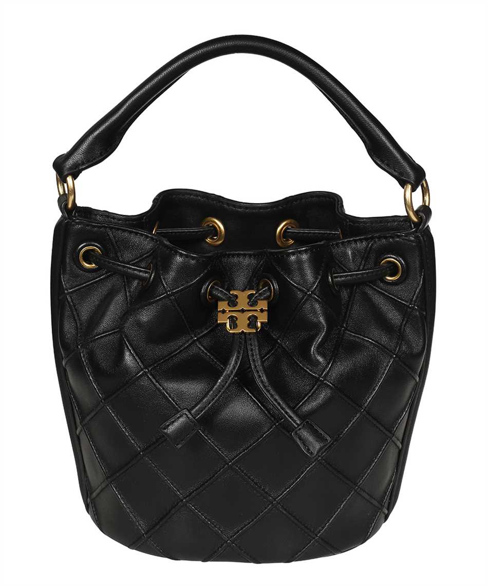 Tory Burch 142565 SMALL FLEMING SOFT BUCKET Bag Black