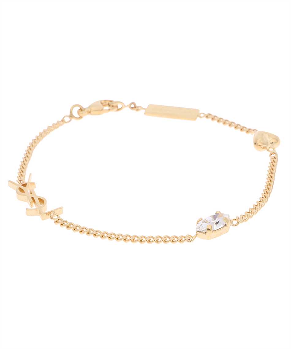 Opyum heart charm bracelet in metal, Saint Laurent