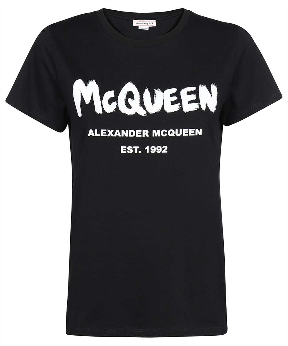 Alexander McQueen 608614 QZAD3 FIT GRAFFITI T-shirt 1
