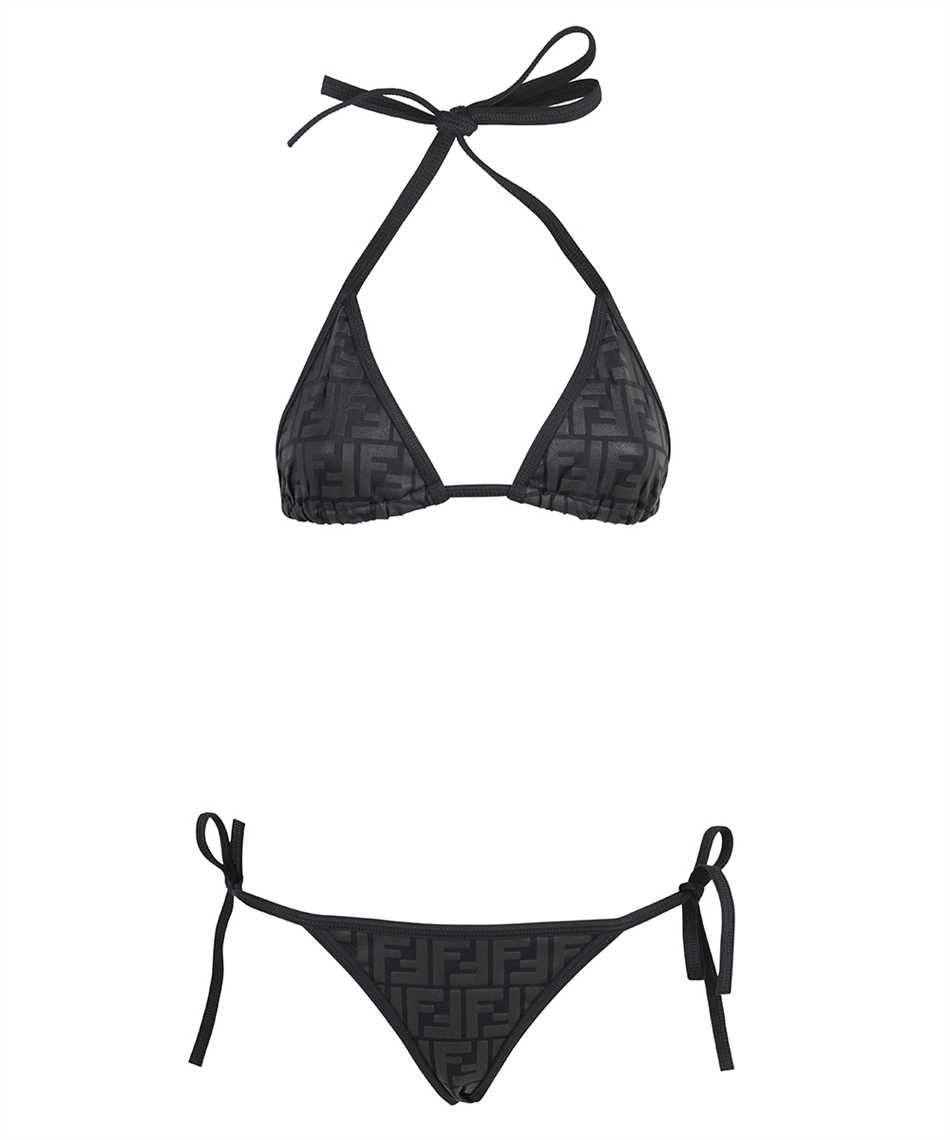 Fendi FXB974 AES6 LYCRA Costume da bagno Nero