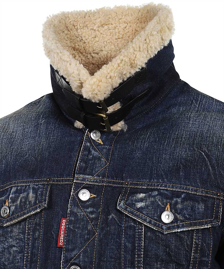 Dsquared2 S74AM1593 D30011 Denim Aviator Jacket 3