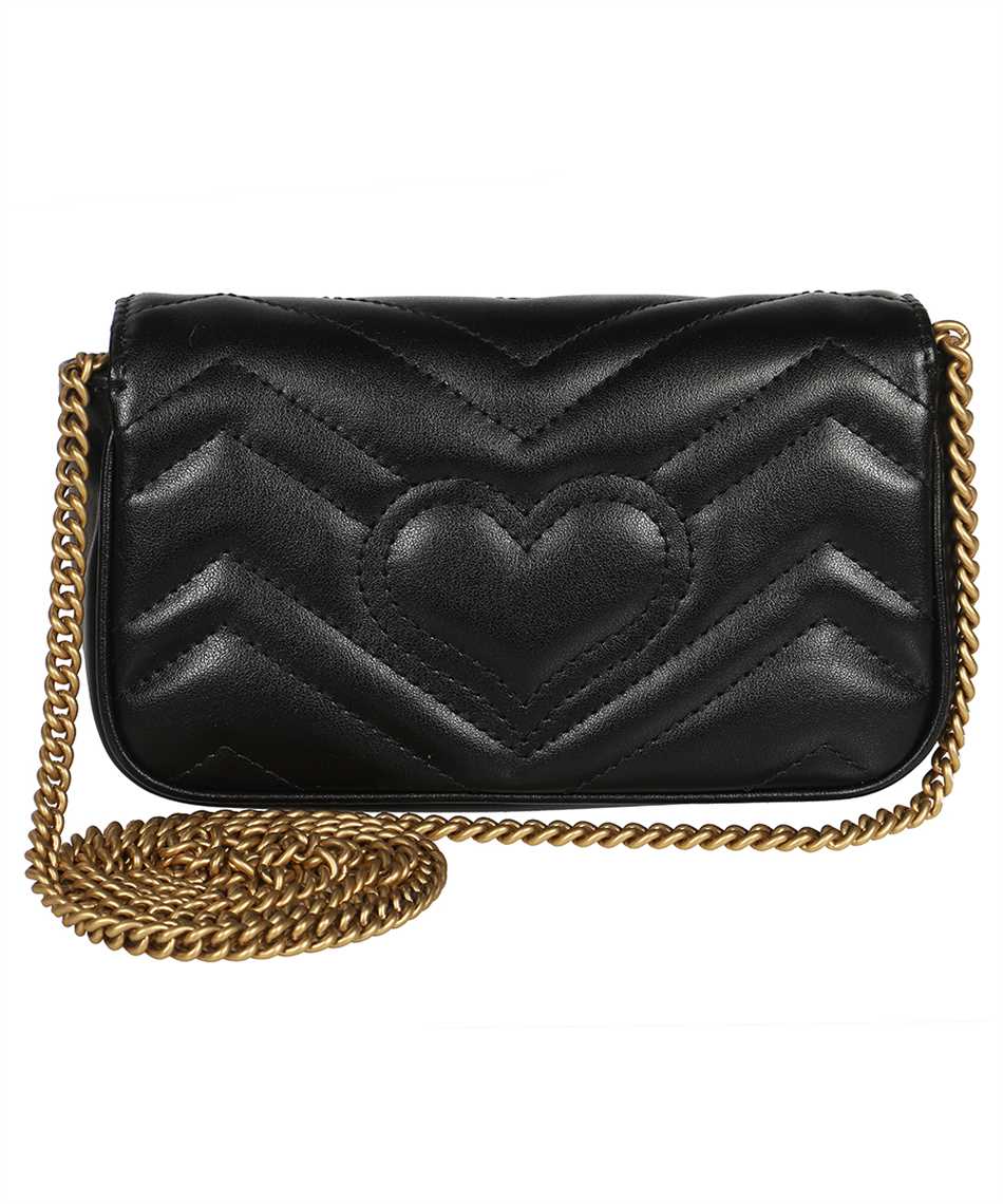 GG Marmont patent super mini bag in black patent leather