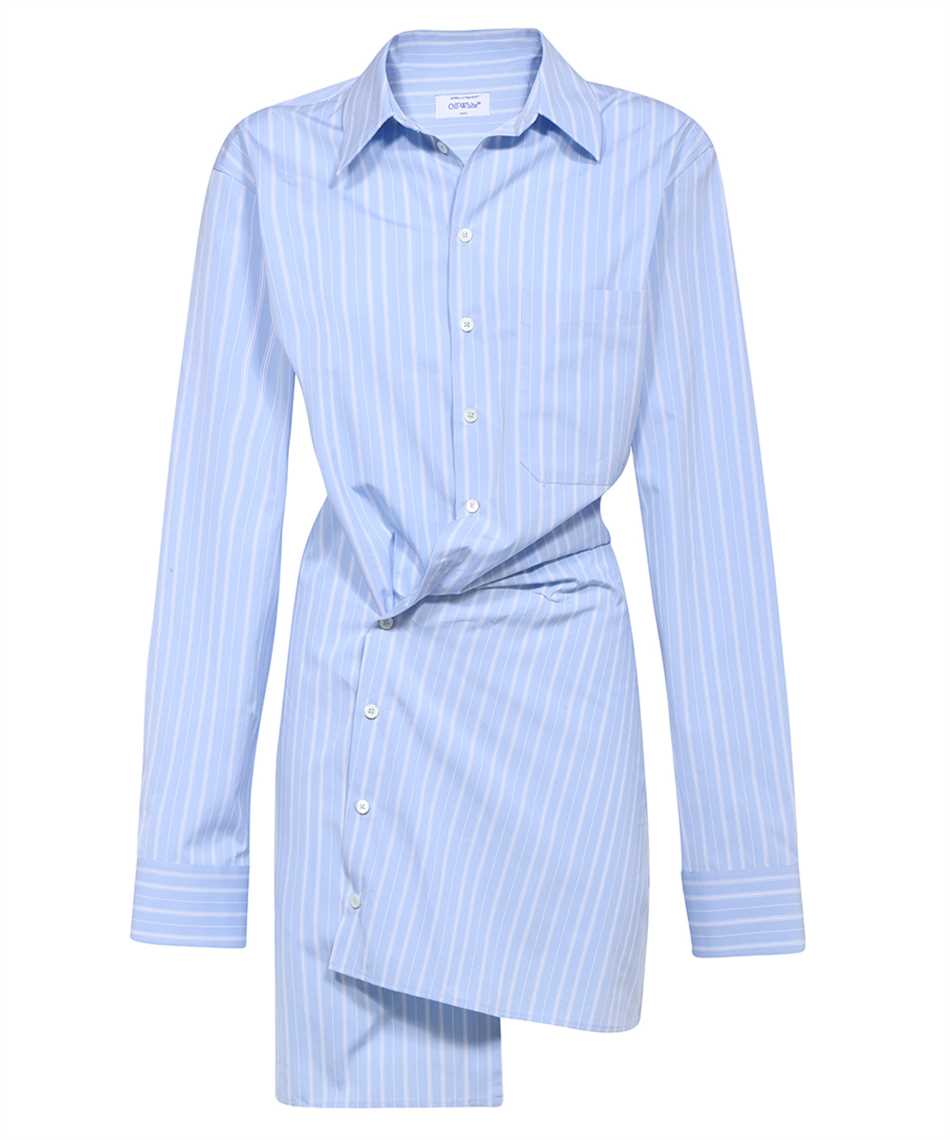 Off-White STRIPE POPLIN TWIST Shirt Blue