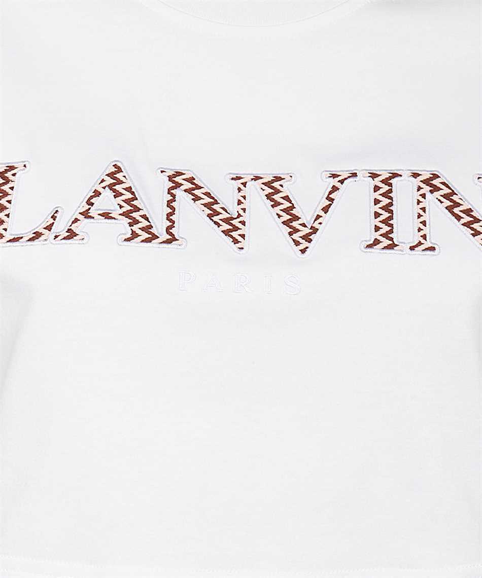 Lanvin RW TS0012 J207 P24 CURB EMBROIDERED CROPPED T-Shirt 3