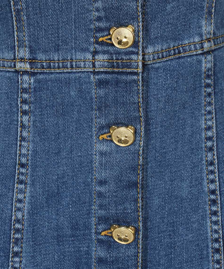 Moschino A0439 522 TEDDY BUTTONS DENIM DUNGAREES Abito 3