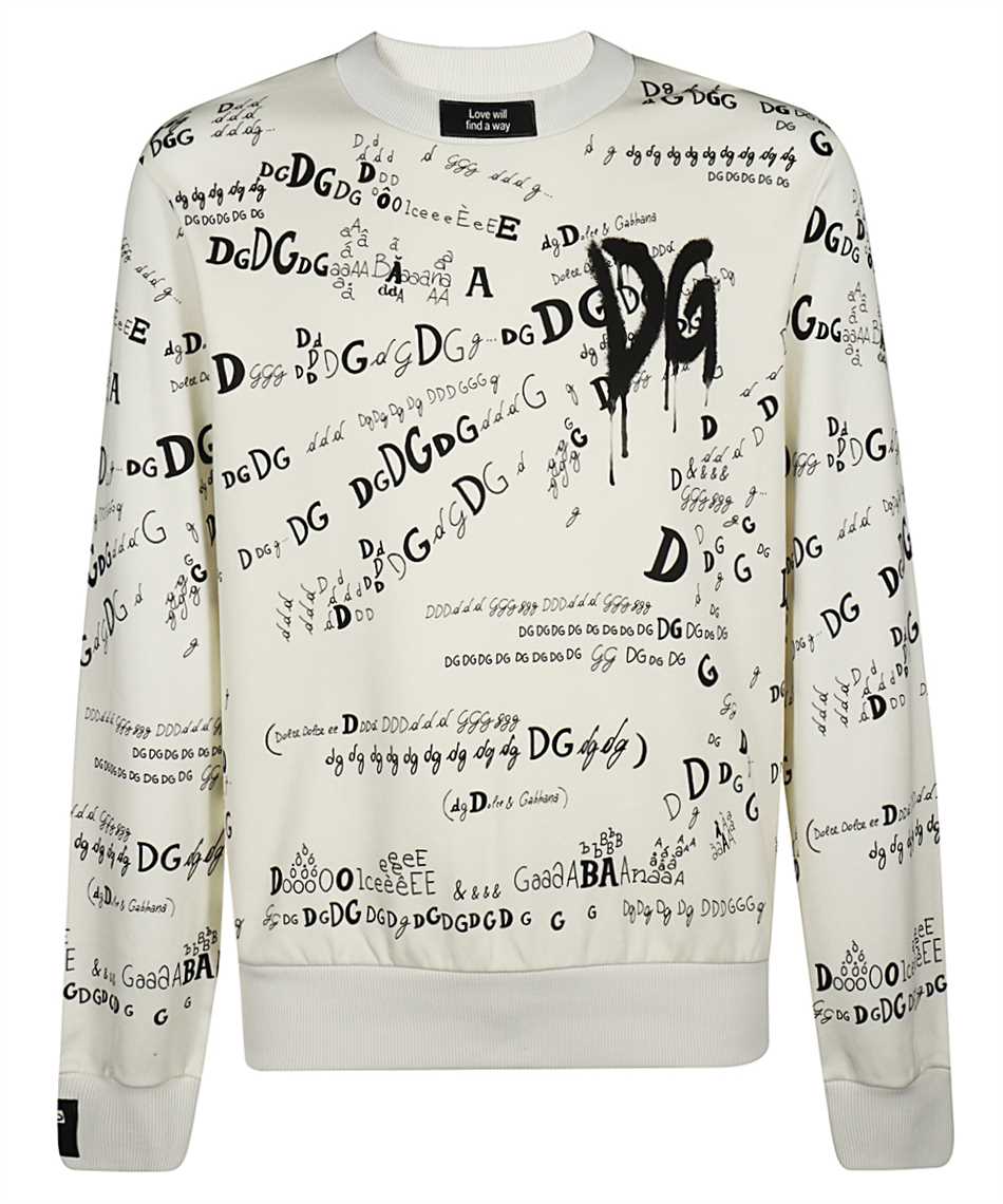 dolce and gabbana white sweatshirt