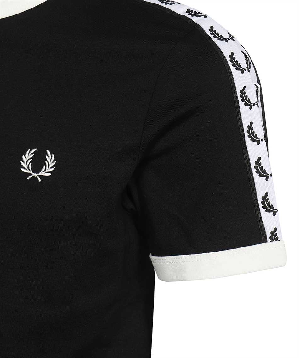 Fred Perry M6347 TAPED RINGER T shirt Nero