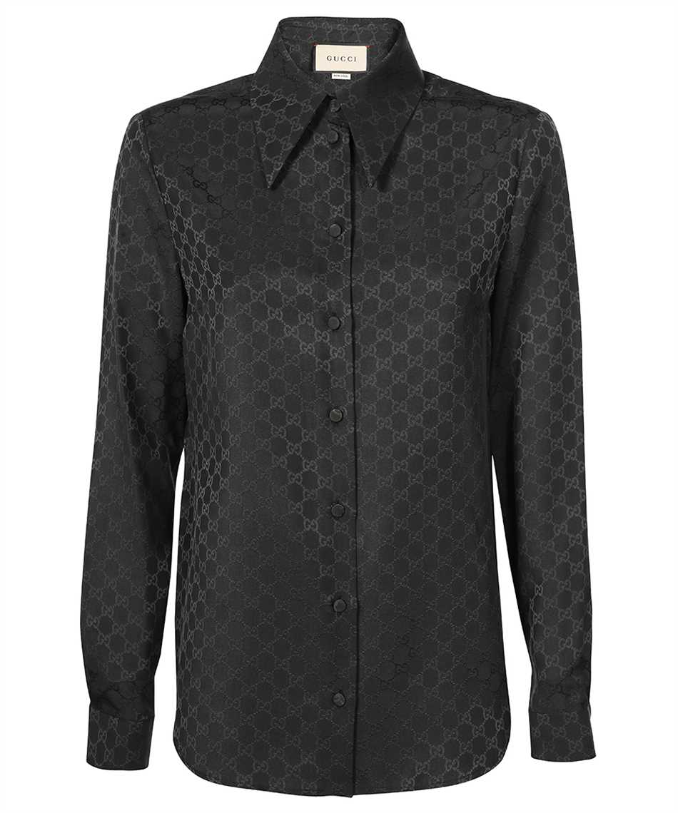 Gucci 720539 ZAISQ GG SILK CREPE Shirt 1