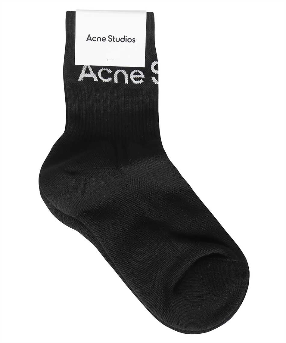 Acne FN-UX-ACCS000078 RIBBED LOGO Socks 1