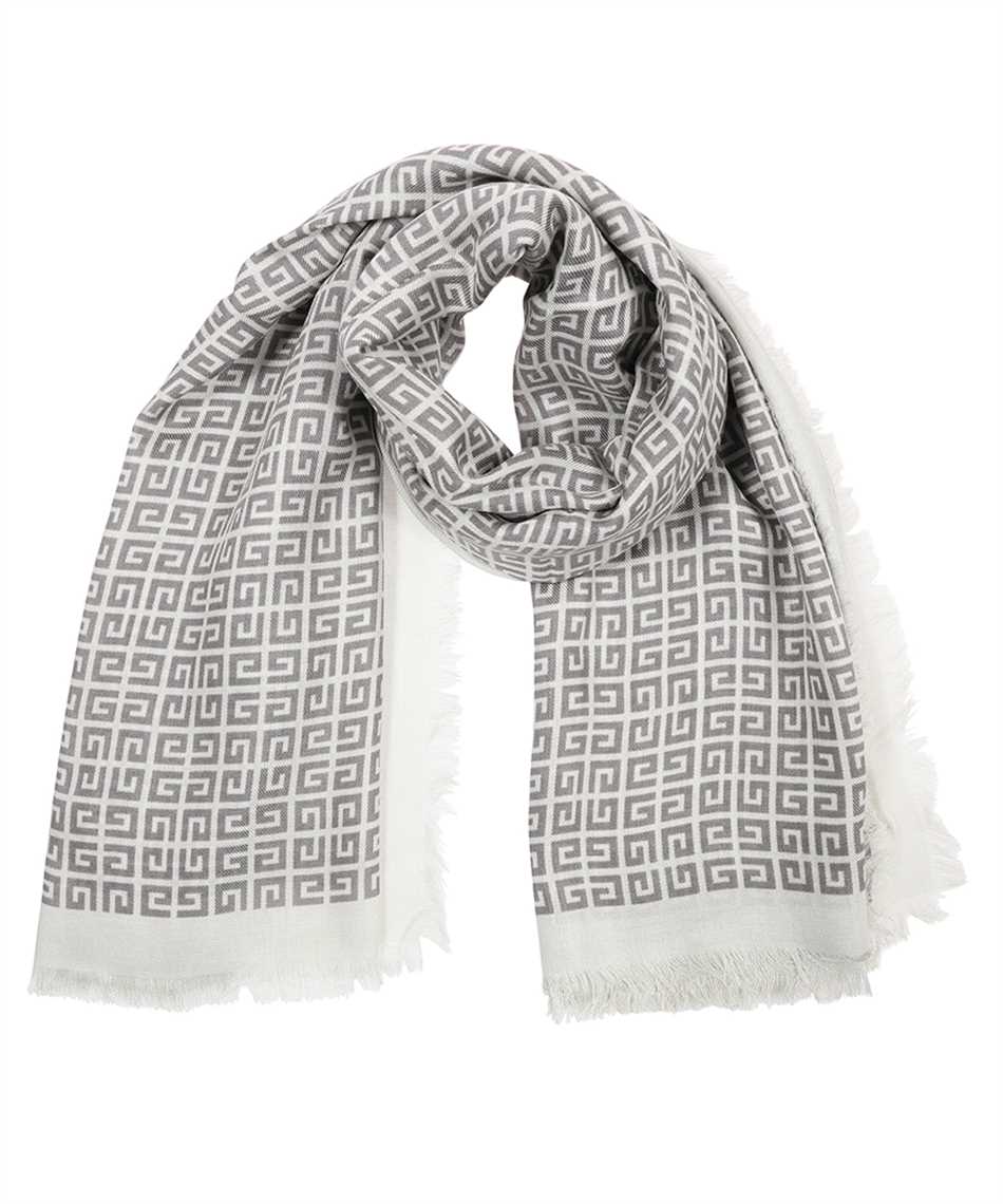 monogram scarf grey