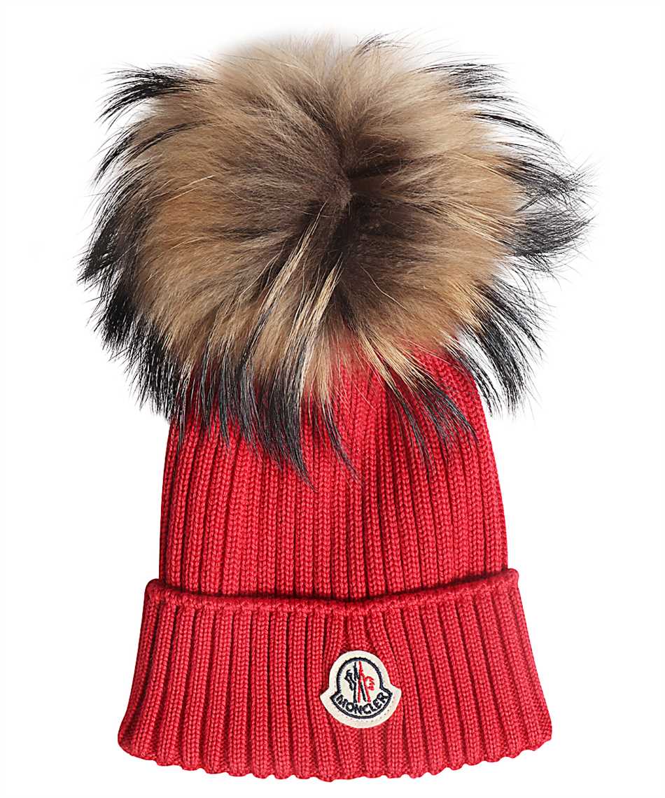 moncler red beanie