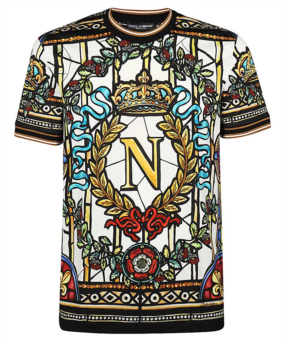 dolce gabbana yellow t shirt