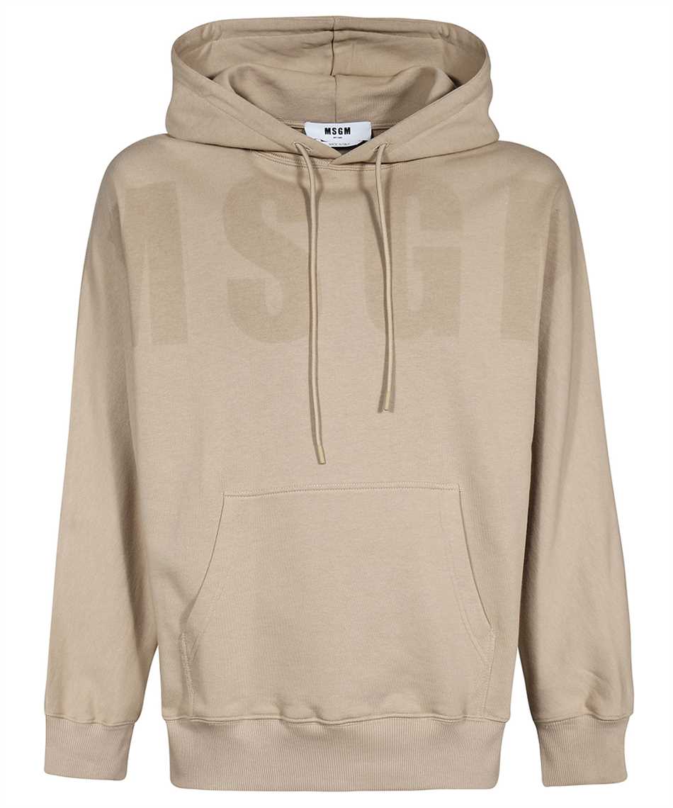 logo-print cotton hoodie