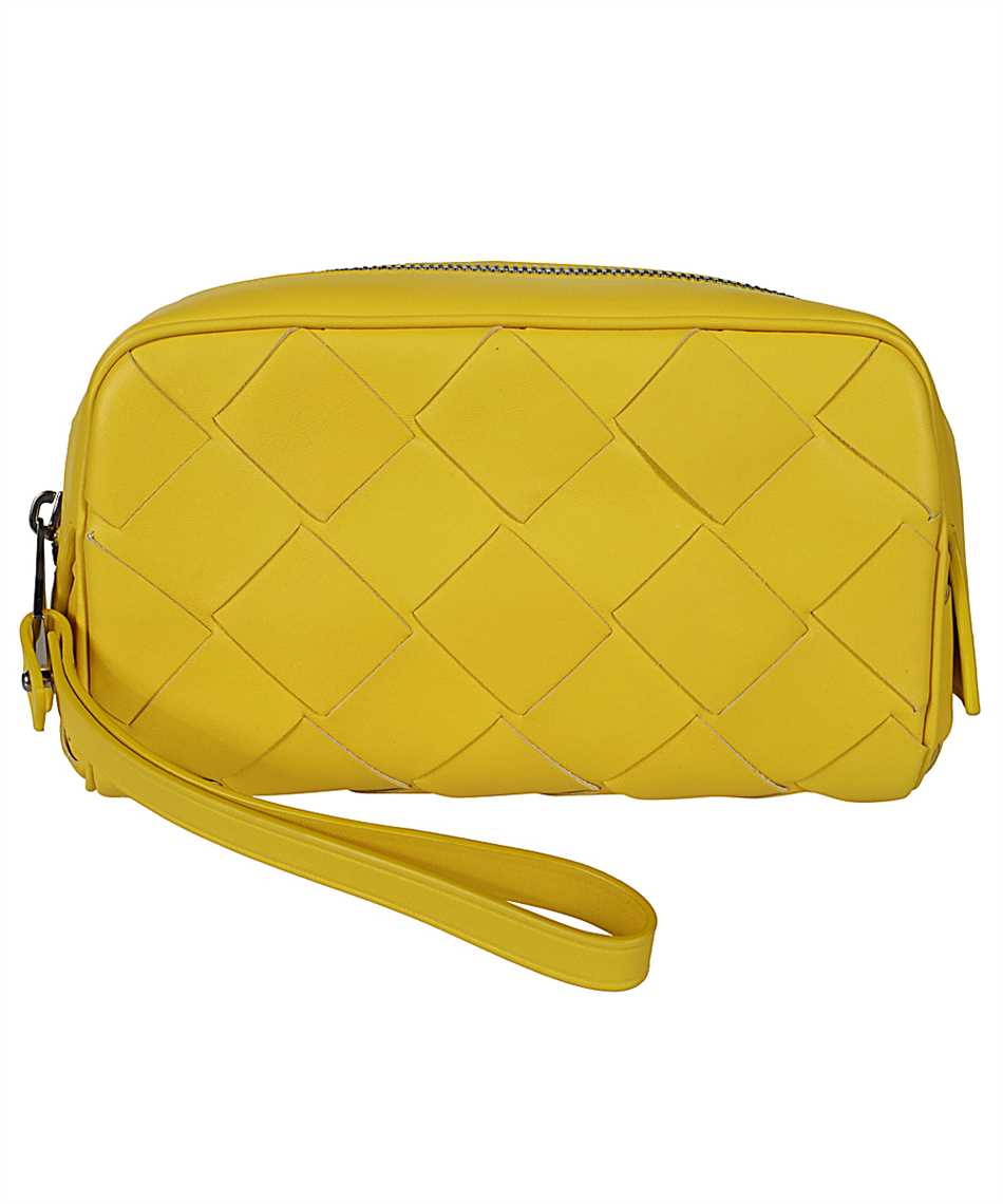 yellow toiletry bag