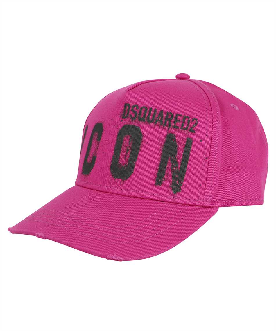 Dsquared2 BCM0533 05C00001 ICON SPRAY BASEBALL Cappello Rosa