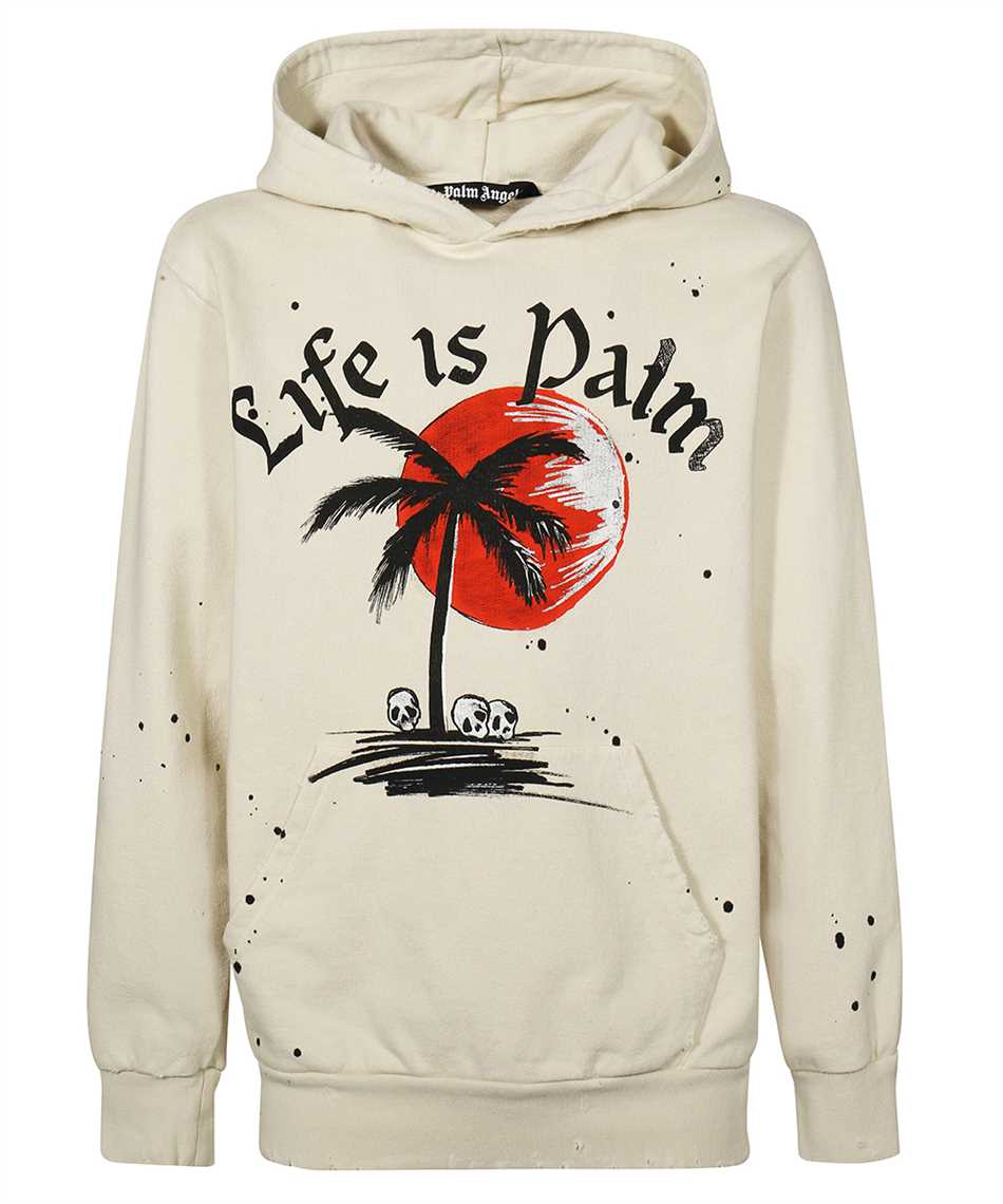 Palm Angels PMBB117F22FLE005 GD SUNSET PALM Hoodie 1