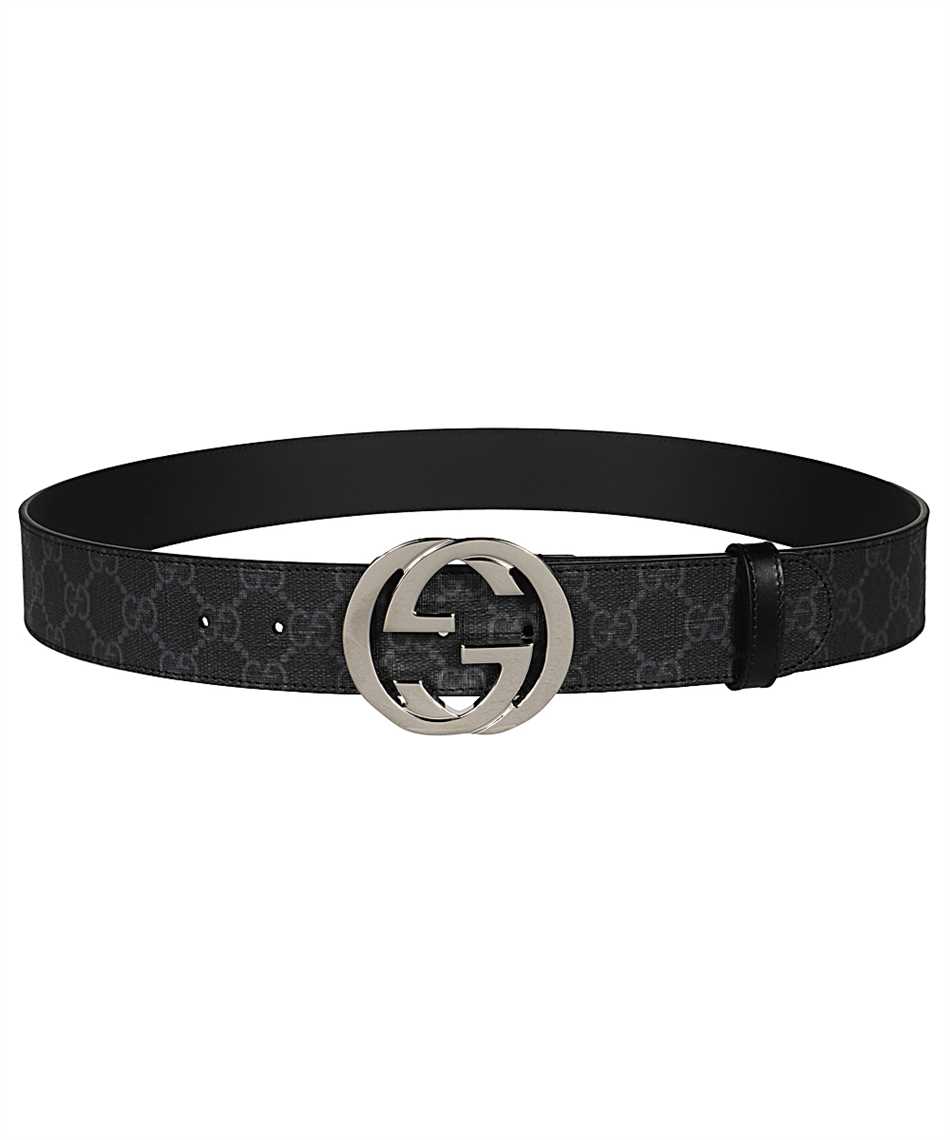 Gucci 411924 KGDHX GG SUPREME Belt Black