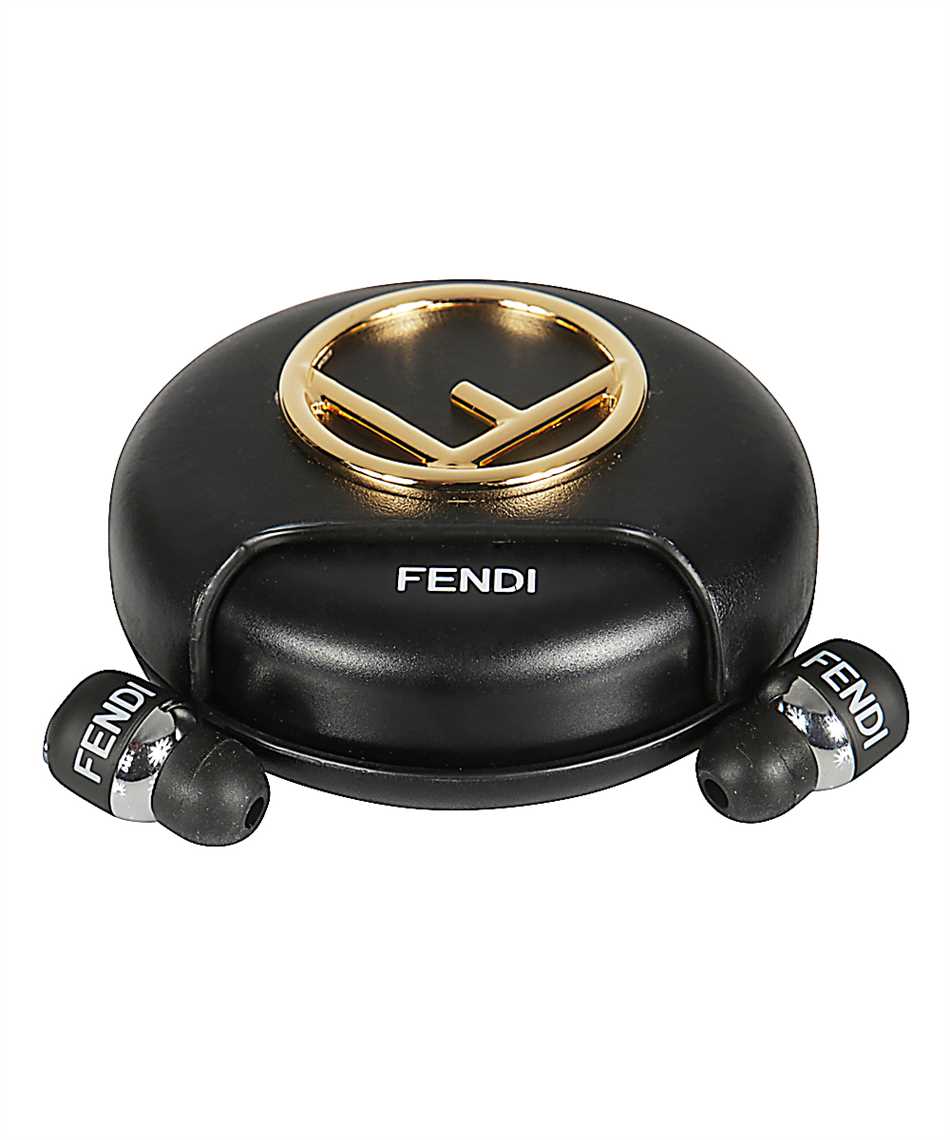 Fendi 7AR732 SFJ LEATHER Earphones Black