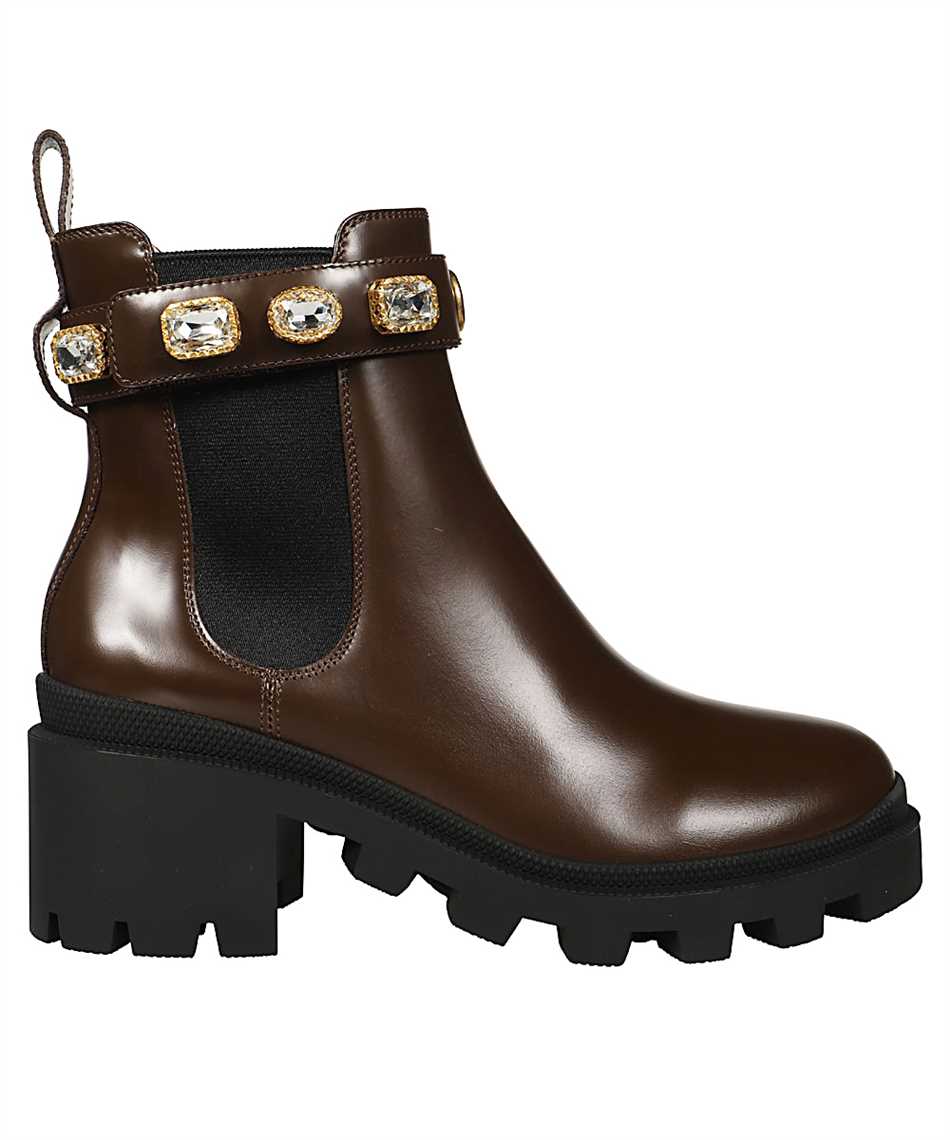Gucci 550036 DKS00 CHELSEA ANKLE Stivale Marrone