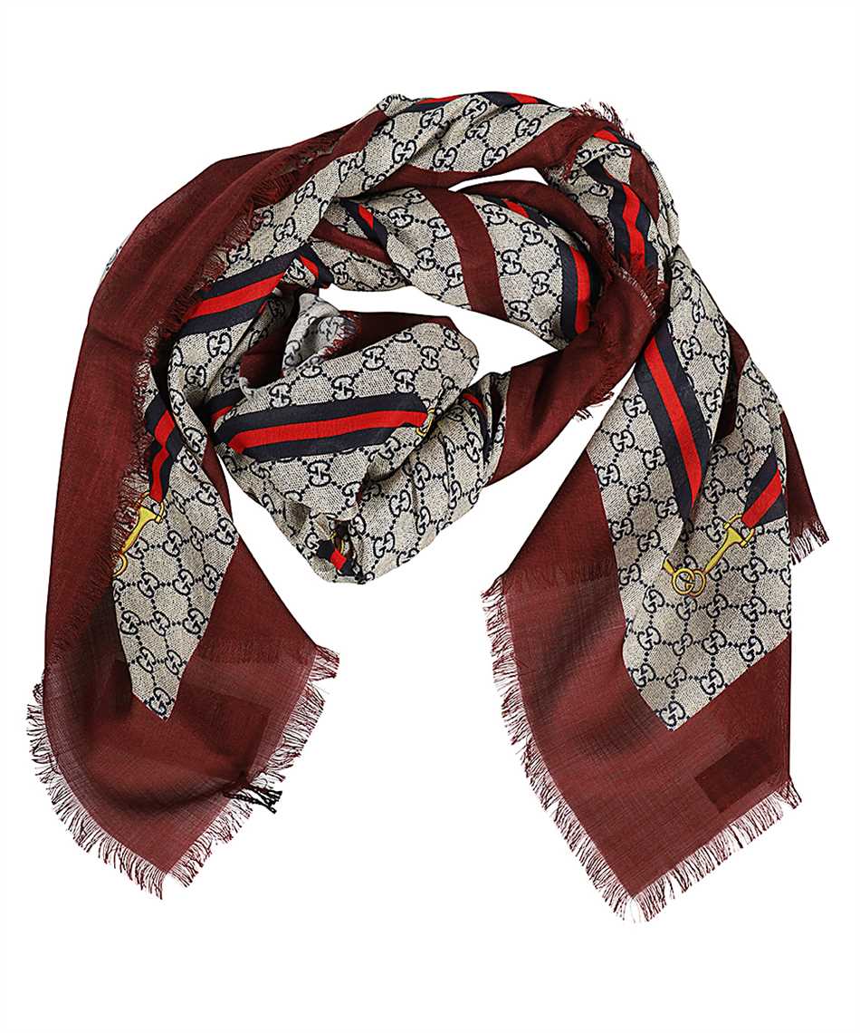 Gucci Snake-print Wool Scarf for Men