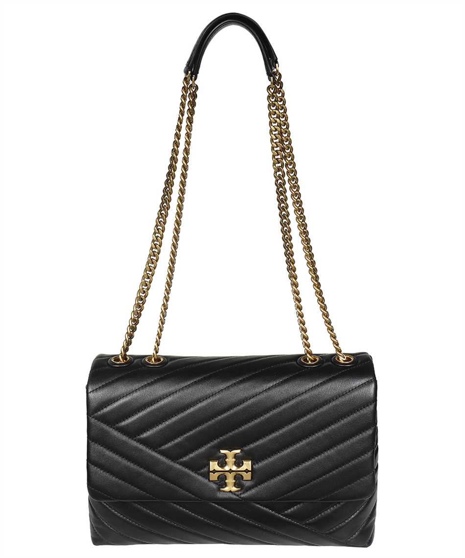 Tory Burch 90446 KIRA CHEVRON CONVERTIBLE SHOULDER Tasche Schwarz