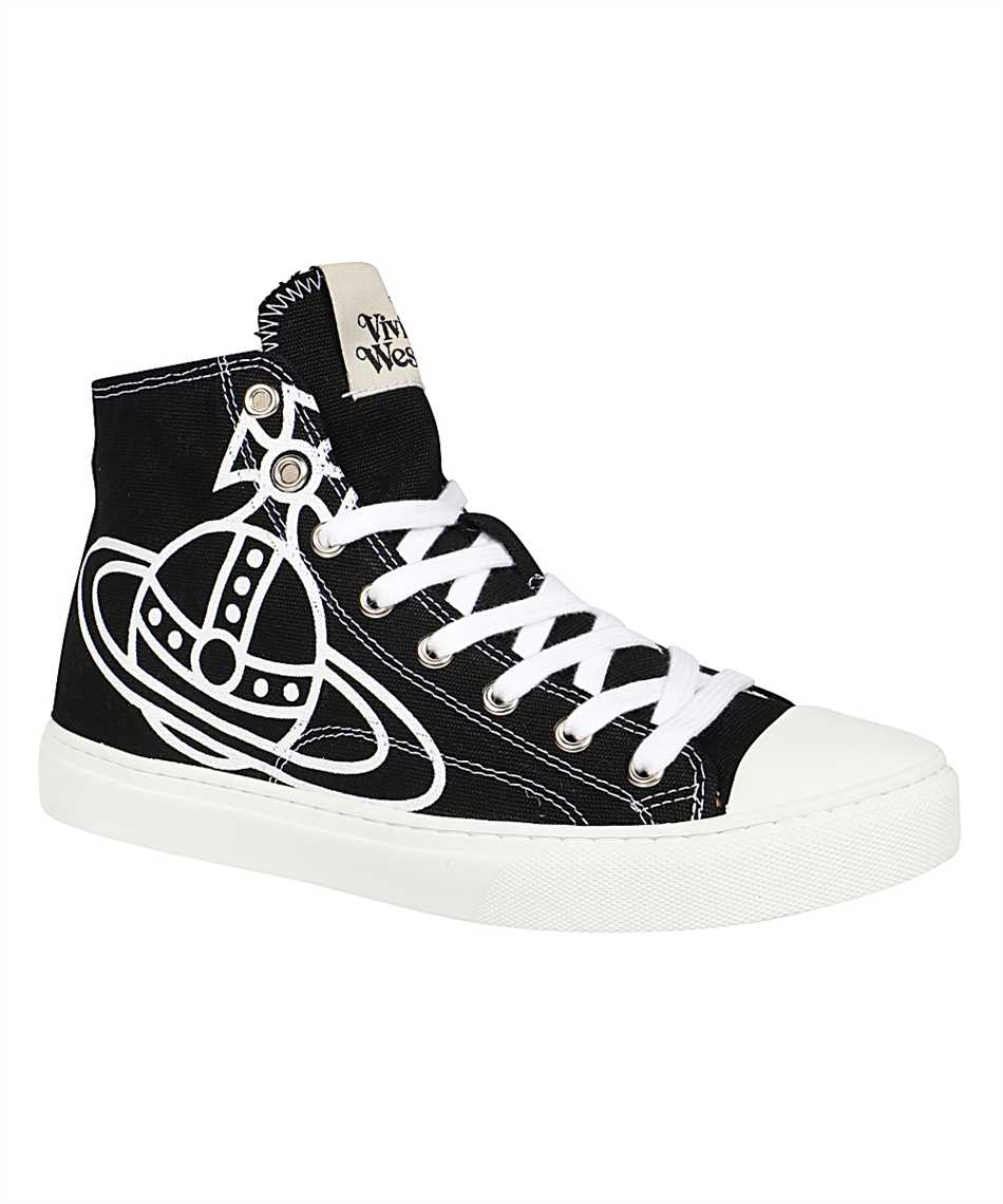 Vivienne Westwood 75010035 11600 HIGH TOP PLIMSOLL Sneakers Black Vivienne Westwood 75010035 11600 HIGH TOP PLIMSOLL Sneakers Black