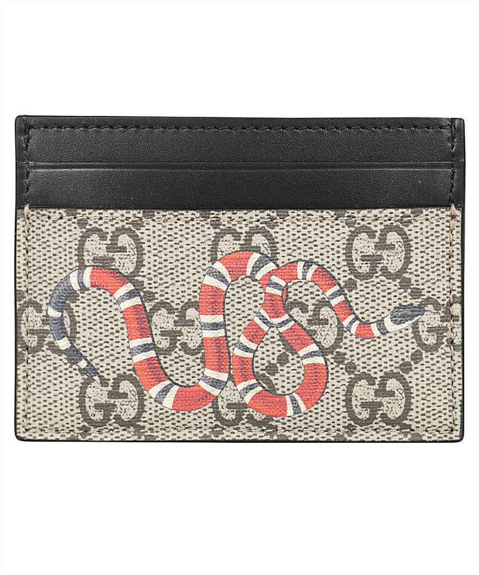 gucci kingsnake card holder black