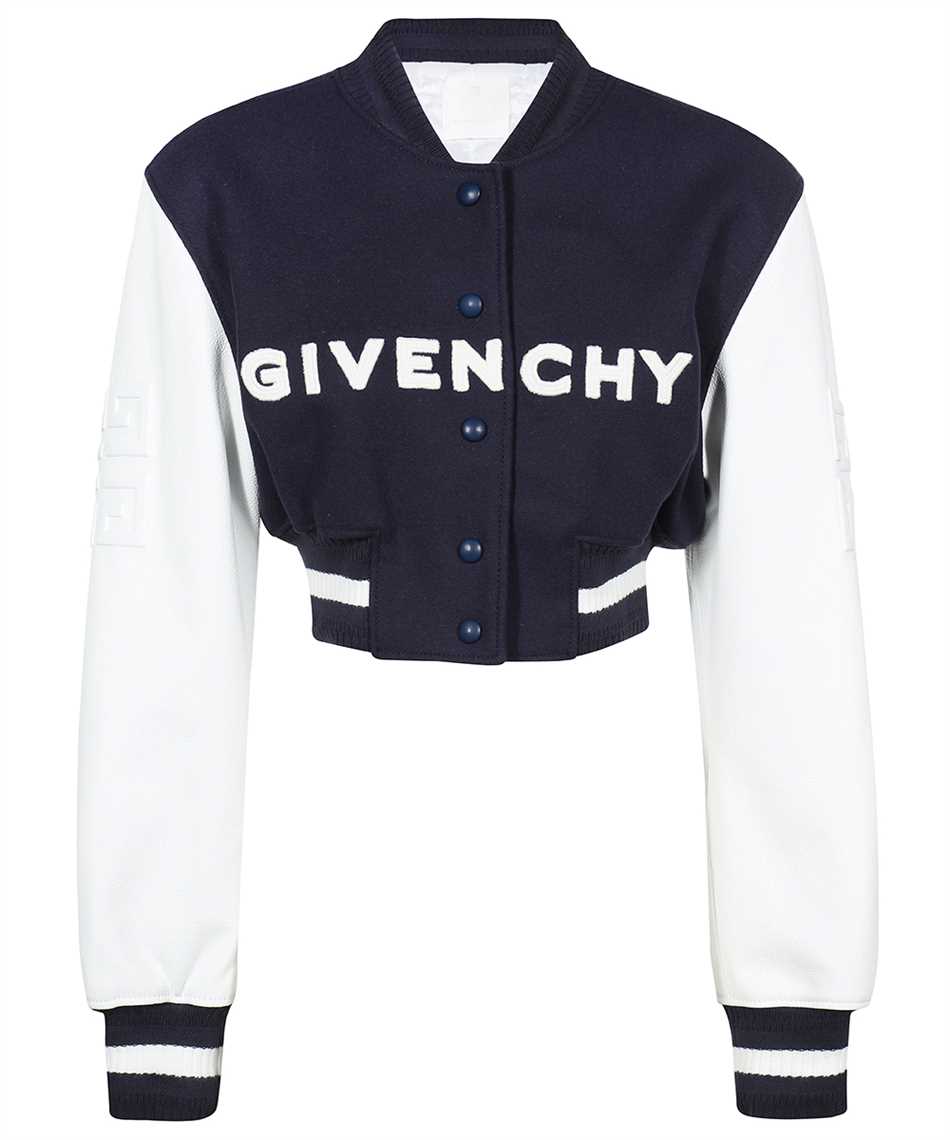 Givenchy BW00CQ611N CROPPED VARSITY IN WOOL AND LEATHER Giacca 1