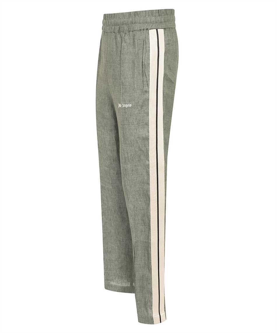 Palm Angels PMCJ021S24FAB003 CLASSIC LOGO LINEN TRACK Pantalone 3