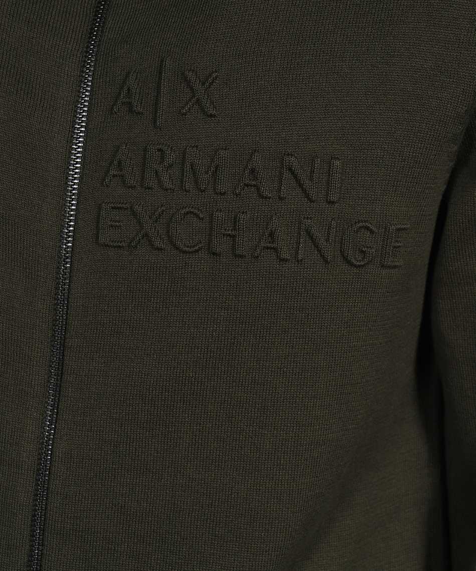 Armani Exchange 6RZE1B ZMX8Z SUSTAINABILLITY VALUES ORGANIC COTTON ZIP UP Cardigan 3
