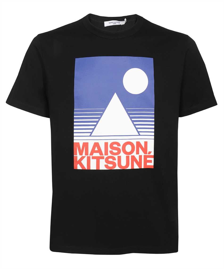 Maison Kitsune IM00157KJ0008 BLUE ANTHONY BURRILL CLASSIC T-Shirt 1