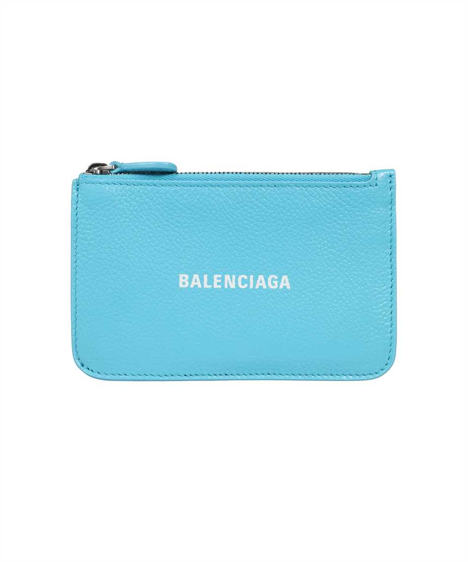 Balenciaga 637130 1IZI3 CASH LARGE LONG COIN Card holder Blue