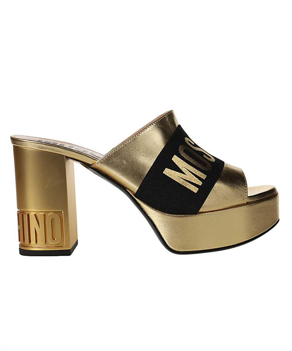 moschino gold sandals