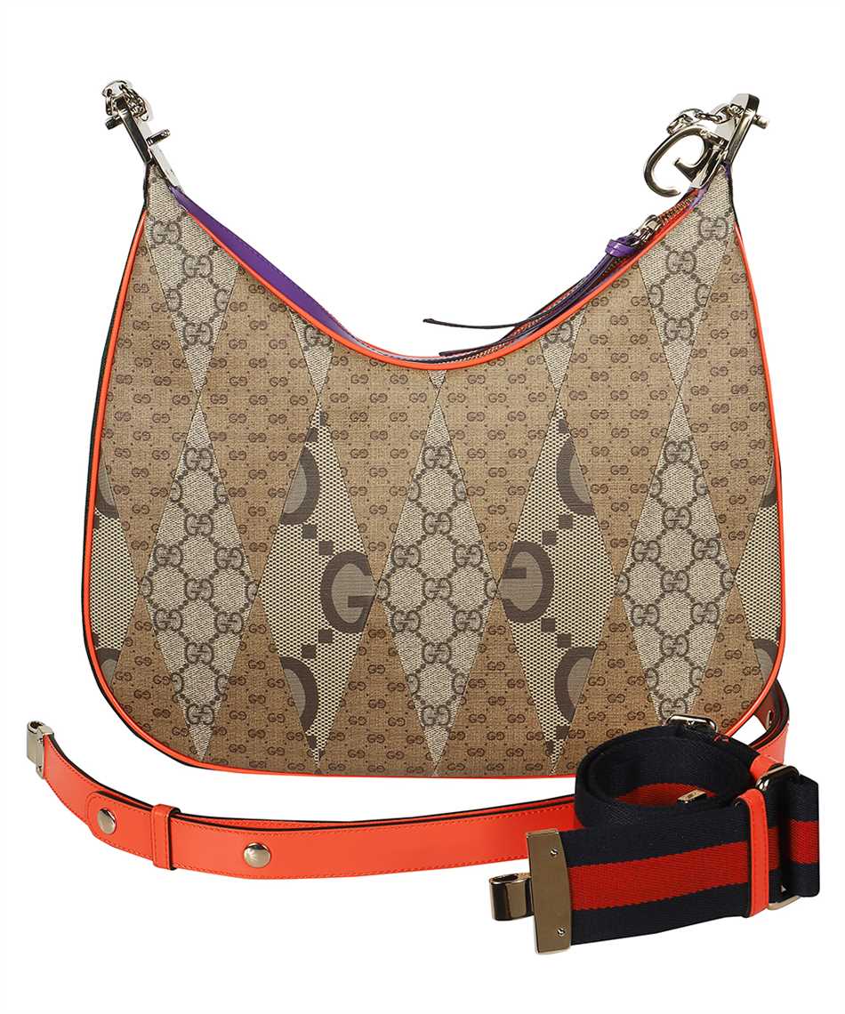 Beige Attache large GG-Supreme canvas shoulder bag, Gucci