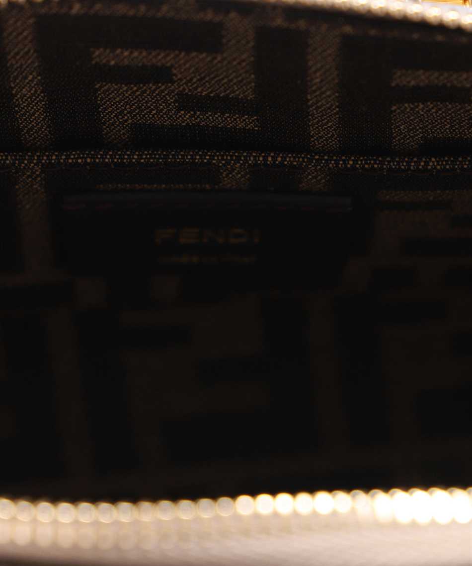 Fendi First Small Clutch In Tortora+oro Soft