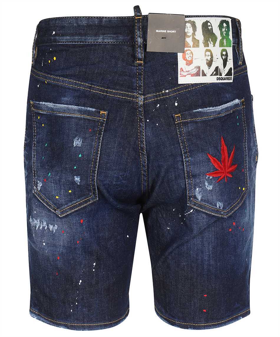 Dsquared2 S71MU0708 S30789 DARK BOB WASH MARINE Shorts 2