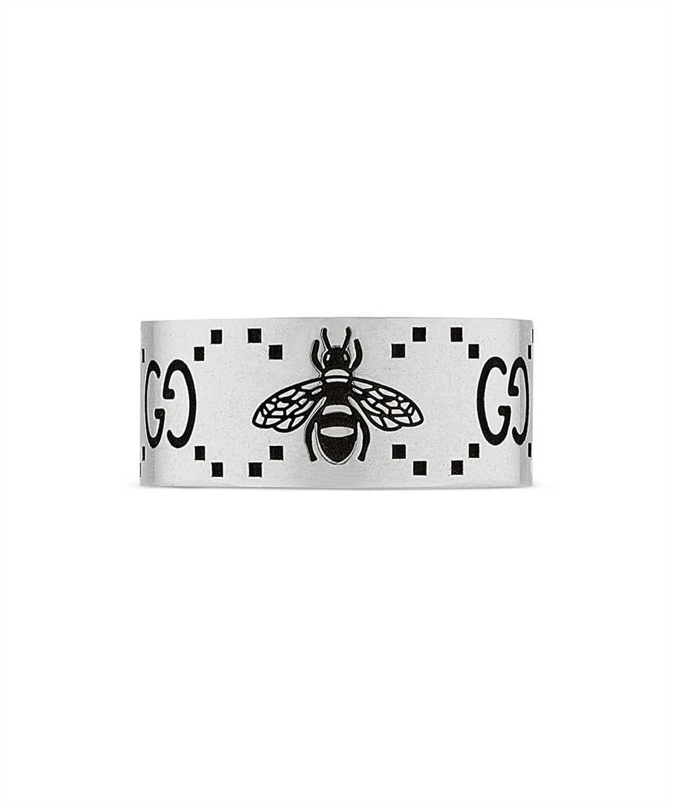 Gucci Jewelry Silver JWL YBC728304001 GG AND BEE ENGRAVED WIDE Ring 2