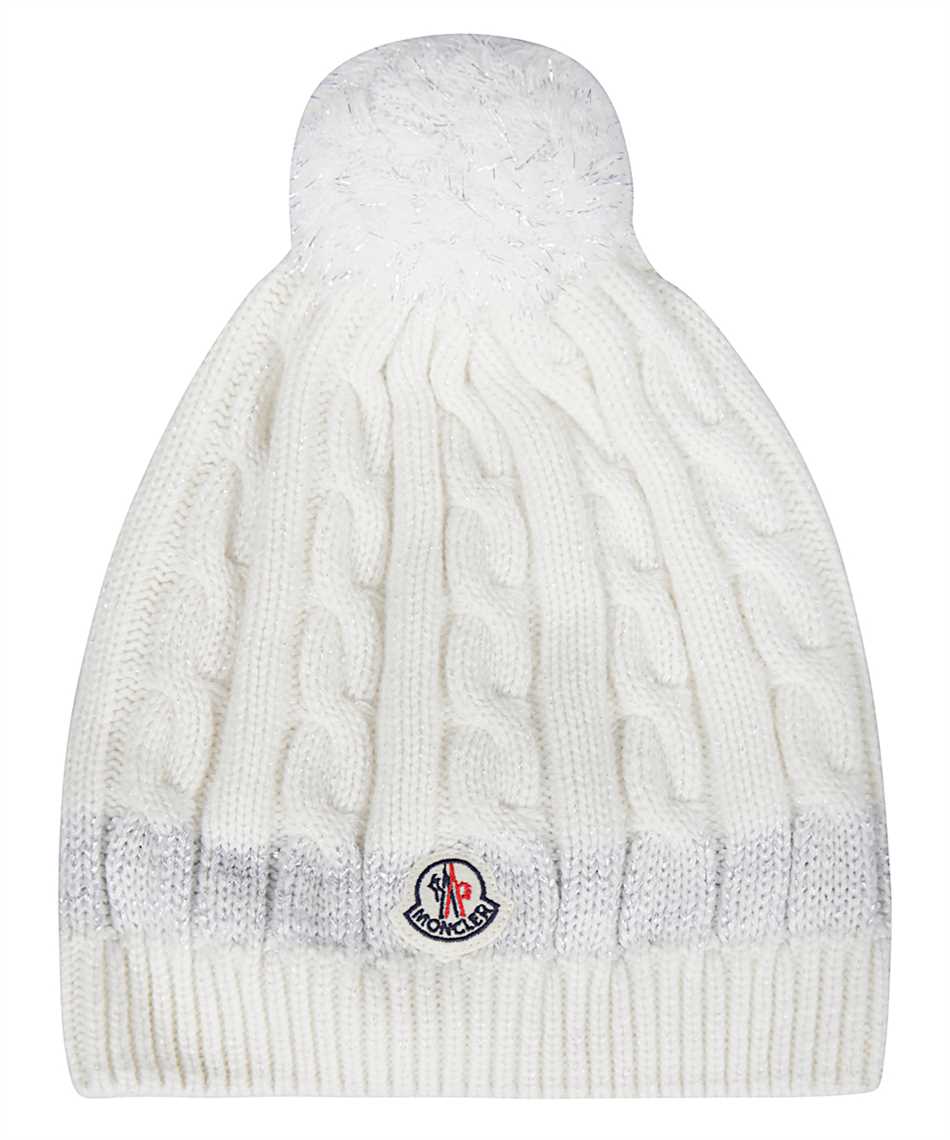 moncler white beanie